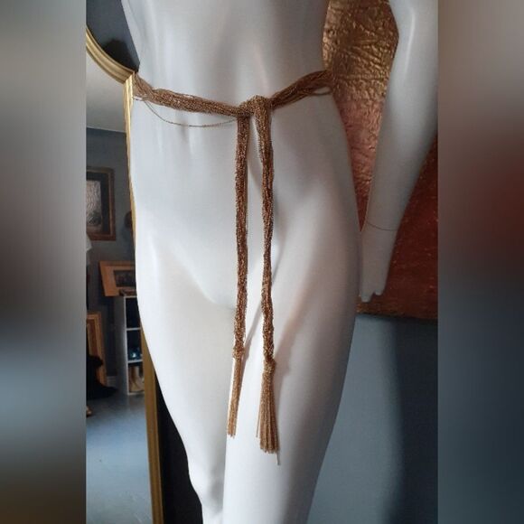 Zara Rope Chain Necklace Long Gold Multi-Chain - Picture 8 of 8